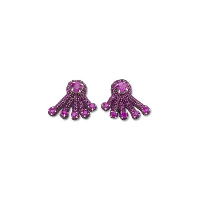 Purple Mini Spray Earrings