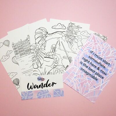 Wander Colouring Pages (5 pages)