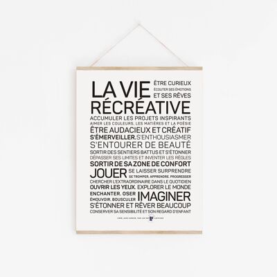 Affiche La vie récréative  - A2