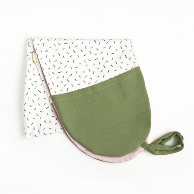 Olive Raw Nursing Pillow Cover