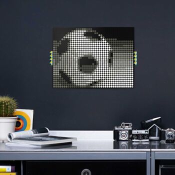 Ensemble pixel art avec points de colle - football 30x40 cm 3