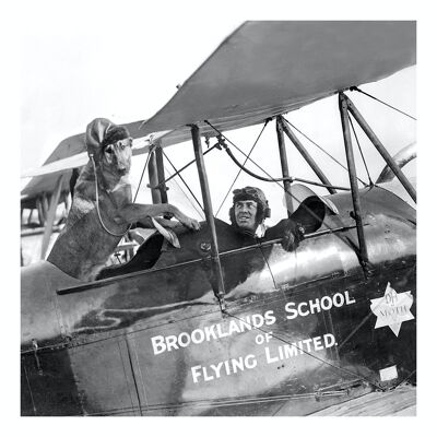Blank greetings card - Brooklands School of Flying