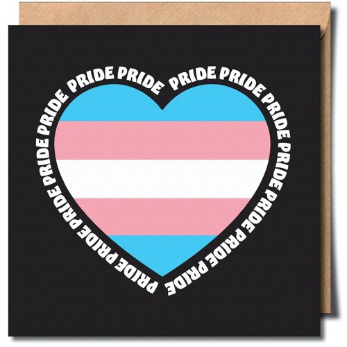 Transgender Pride Greeting Card.