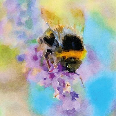 10cm Minikarte - Fleißige Biene