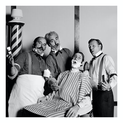 Blanko-Grußkarte - Barbershop-Quartett