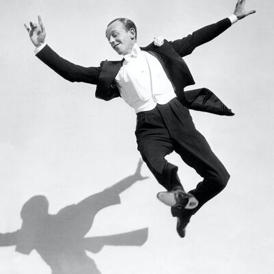 Leere Grußkarte - Fred Astaire und Schatten
