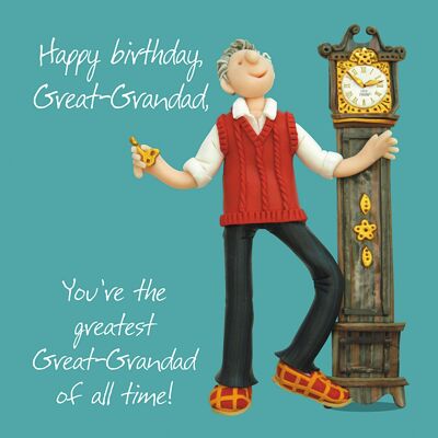 Tarjeta de cumpleaños de relaciones - Gran bisabuelo