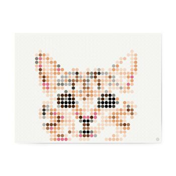 Set pixel art points de colle - chat 30x40 cm 4