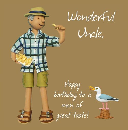 Relations birthday card - Wonderful uncle