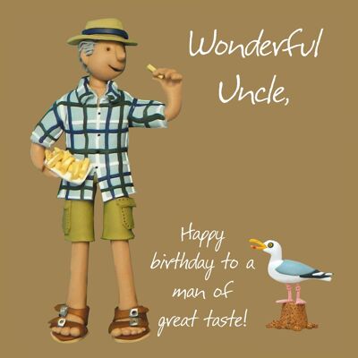 Relations birthday card - Wonderful uncle