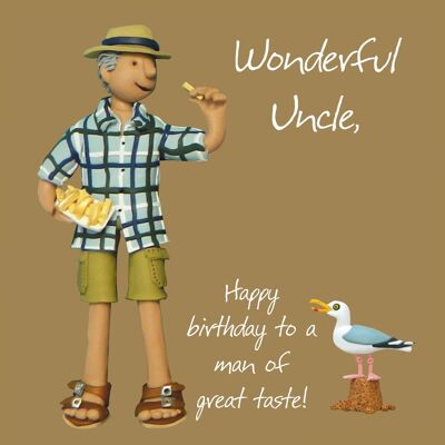 Relations birthday card - Wonderful uncle
