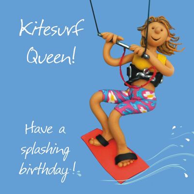 Geburtstagskarte - Kitesurf-Königin