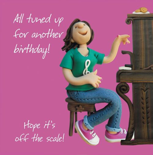 Birthday card - Off the scale birthday (female)