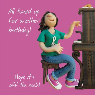 Birthday card - Off the scale birthday (female)