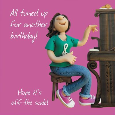 Birthday card - Off the scale birthday (female)