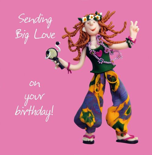 Birthday card - Sending big love