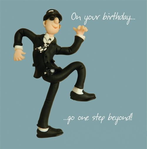 Birthday card - Go one step beyond