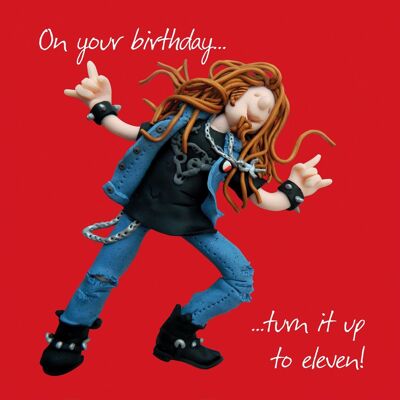 Carte d'anniversaire - Turn it up to 11