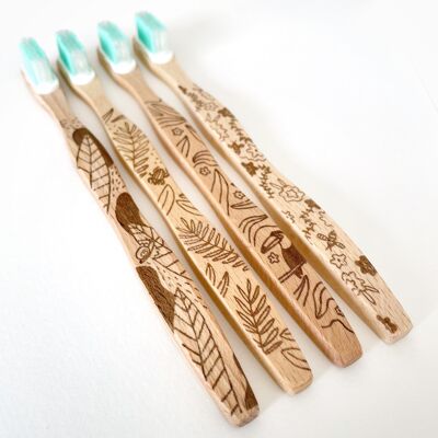 Limited editions! 100% French beech refillable toothbrush