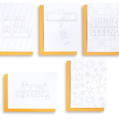 Color Me Notecard Set, living legend