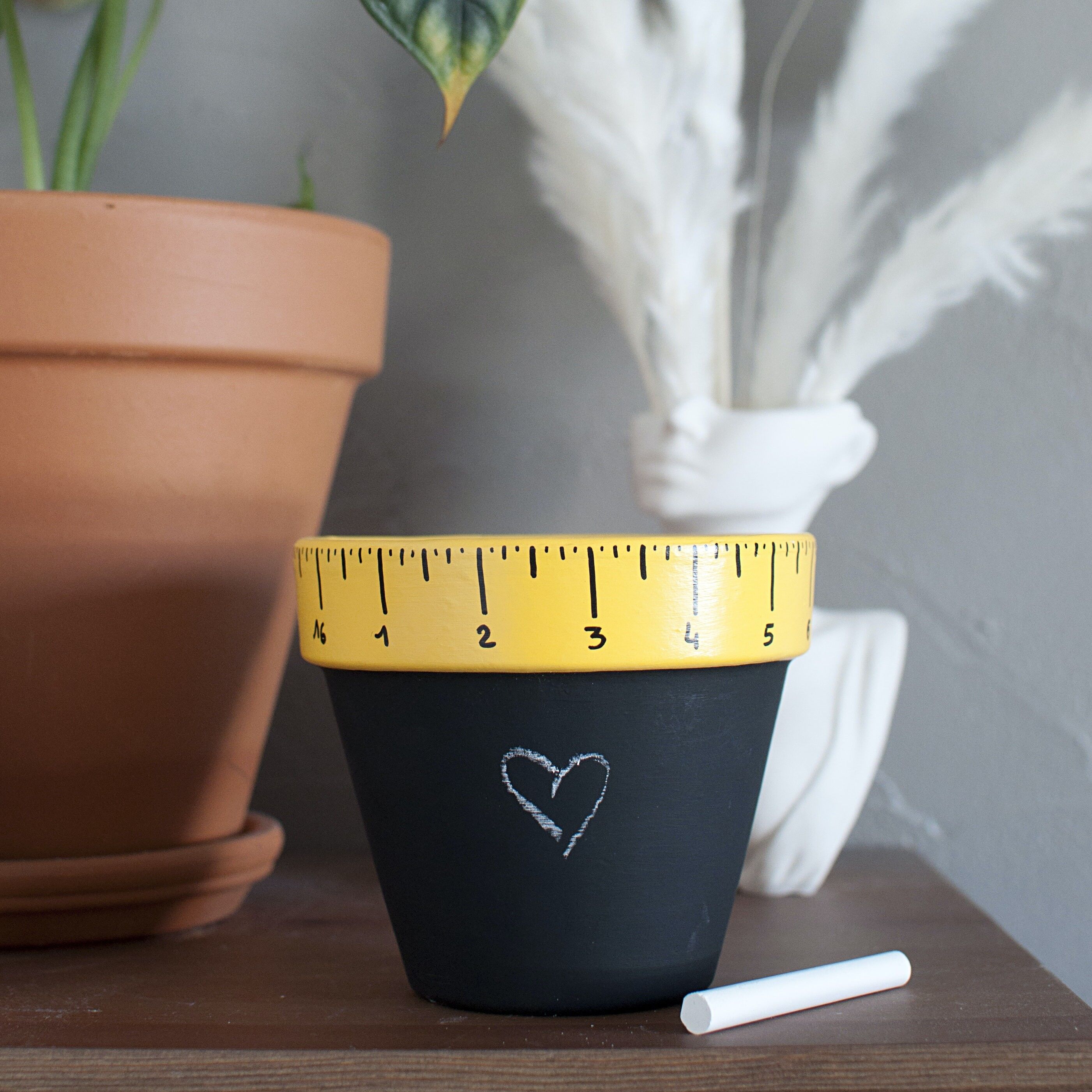 Vaso in terracotta "Ritorno a scuola" [Regalo di fine anno scolastico / Grazie maestra / Regalo originale / Vaso in terracotta originale]