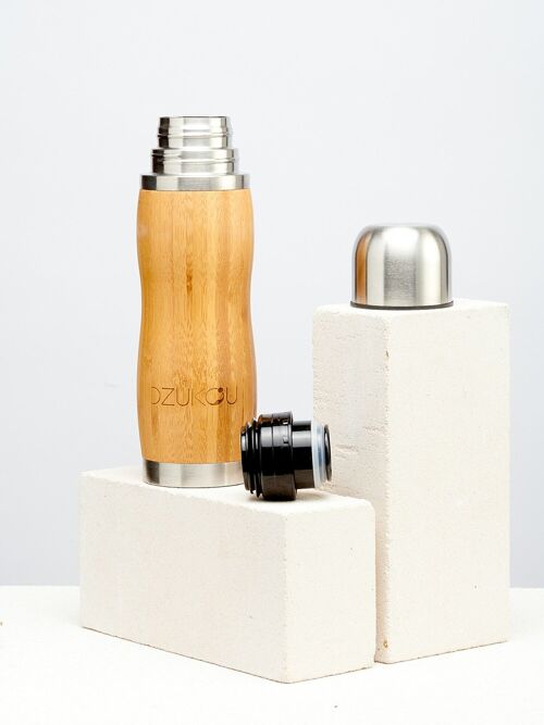 Dzukou Mount Sobo – Bamboo and Steel Thermos Bottle 380 ml