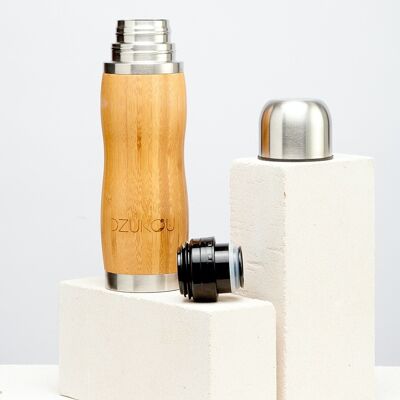 Dzukou Mount Sobo – Bamboo and Steel Thermos Bottle 380 ml