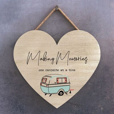 P3637 - Making Memories Camper Caravan Camping Themed Hanging Plaque