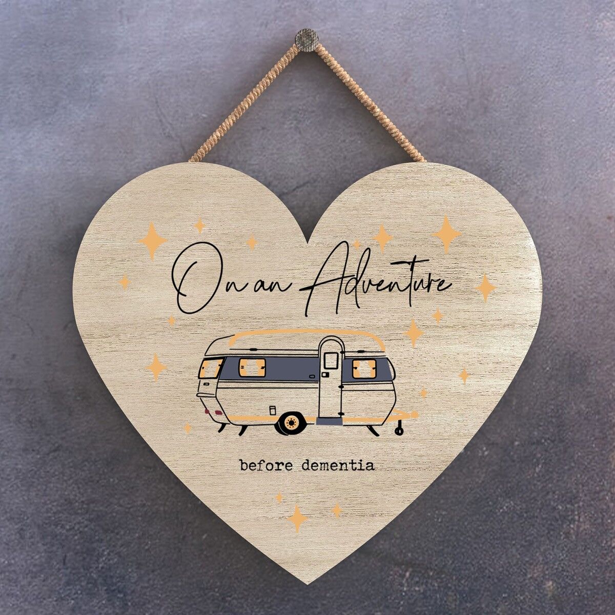 P3645 - Placa colgante con temática de Camper Caravan Camping de Adventure Before Dementia