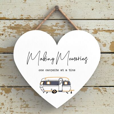 P3672 - Making Memories Camper Caravan Camping Targa da appendere a tema