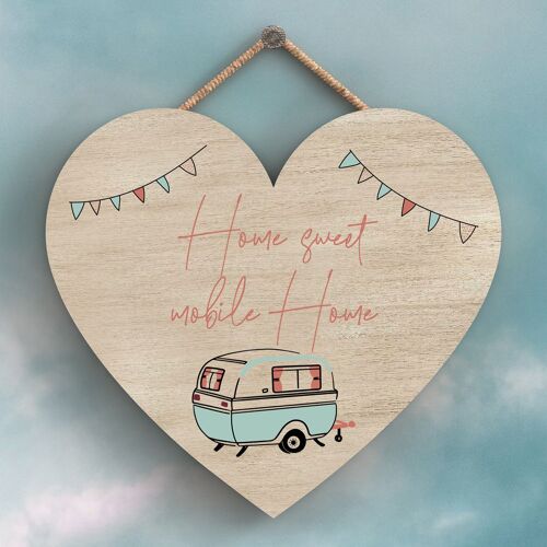 P3694 - Home Sweet Home Camper Caravan Camping Themed Hanging Plaque
