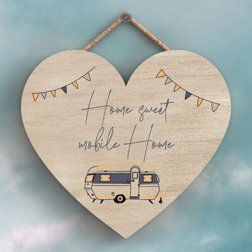 P3696 - Home Sweet Home Camper Caravan Camping Themed Hanging Plaque