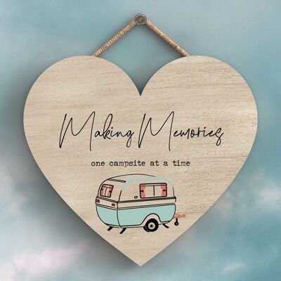 P3703 - Placa colgante temática Making Memories Camper Caravan Camping