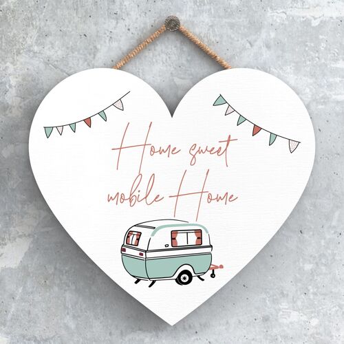 P3727 - Home Sweet Home Camper Caravan Camping Themed Hanging Plaque
