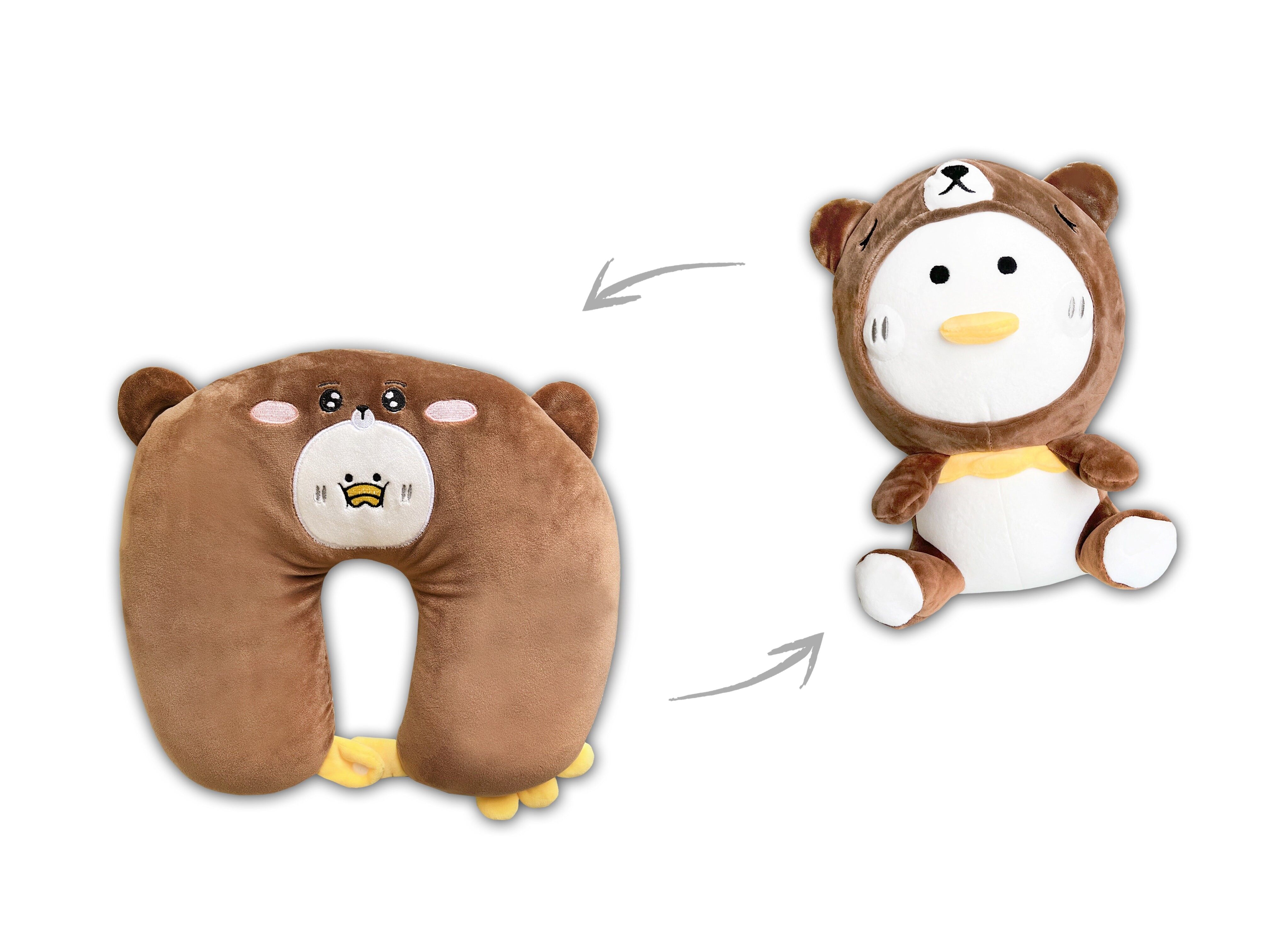 CUSCINO DA VIAGGIO TRASFORMABILE ORSACCHIOTTO/POLLO