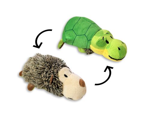 PELUCHE REVERSIBLE ERIZO/TORTUGA 15 CM