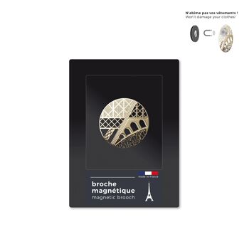 broche magnétique Paris - archi doré 4