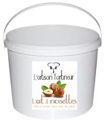 Pâte à tartiner Lait noisettes 17% vrac 5kg 1