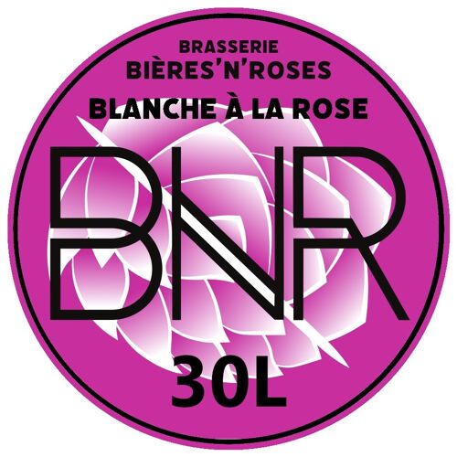 Fût 30L - Blanche à la Rose 4,5%