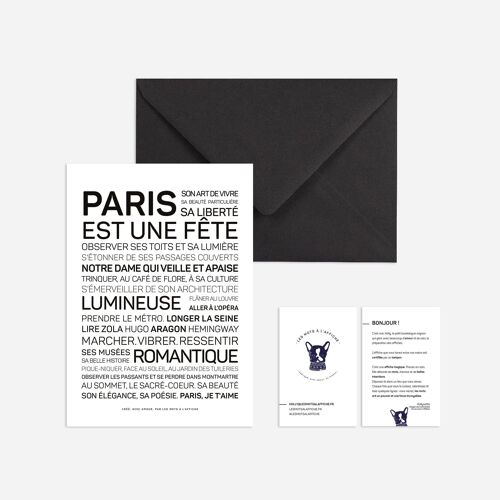 Affiche format mini Paris