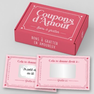 Coupons d'amour - Bons à gratter