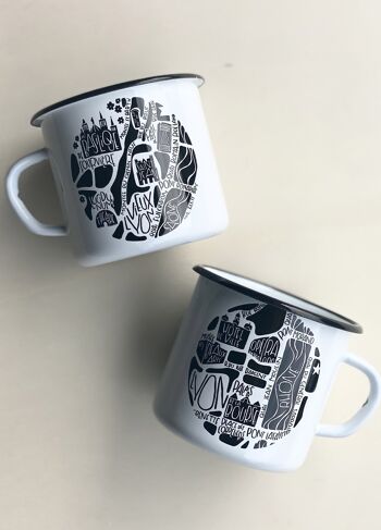 Lot Découverte Mugs Emaillés - Plan de Ville 4