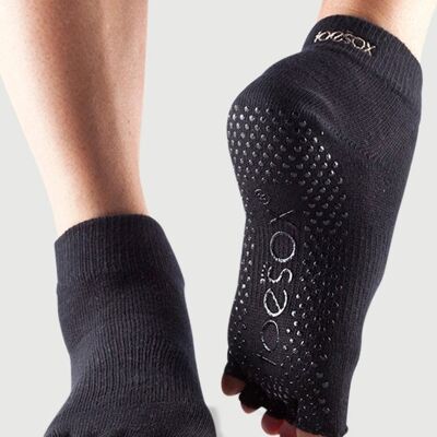 ToeSox Chaussettes de yoga à demi-orteils pour femme