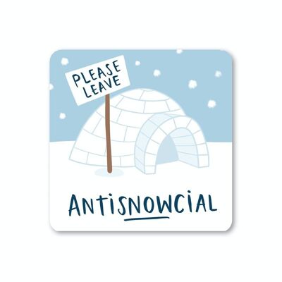 Antisnowcial Coaster Pack of 6