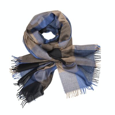 Weekender Denim Buffalo Cashmere & Silk Scarf