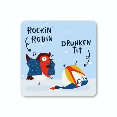 Pack de 6 posavasos Rockin' Robbin