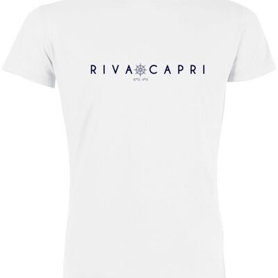 T-shirt in cotone biologico certificato GOTS volante RIVACAPRI