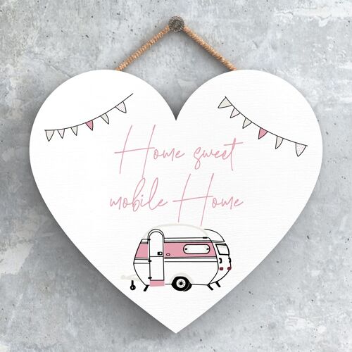 P3728 - Home Sweet Home Camper Caravan Camping Themed Hanging Plaque