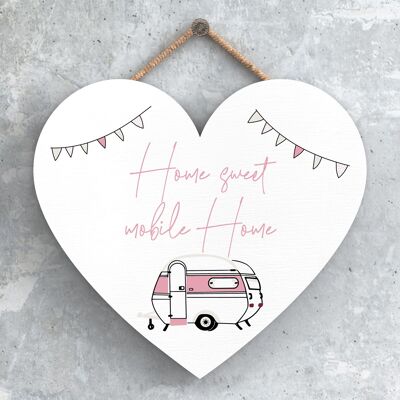 P3728 - Home Sweet Home Camper Caravan Camping Themed Hanging Plaque