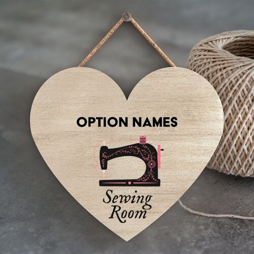 P3920 - Option Names Sewing Room Theme Gift Idea Hanging Plaque